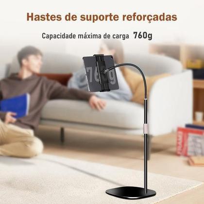 Imagem de Suporte De Tablet E Celular Chão Pedestal 360 Ajustável