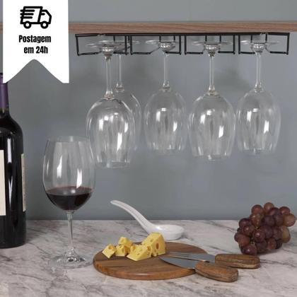 Imagem de Suporte de Taças fixo Vinho Bar Cozinha Organizador Fixo 12 Taças Elegante
