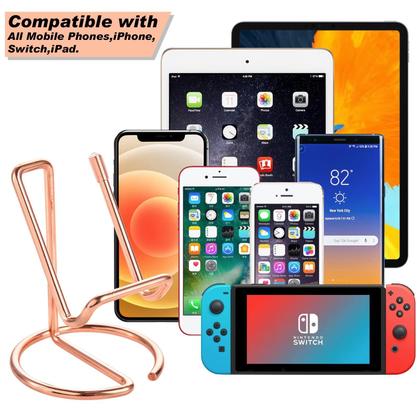 Imagem de Suporte de telefone celular ROPOSY Metal Rose Gold