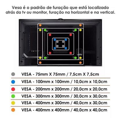 Imagem de Suporte De Tv Monitor Tri Articulado Universal 10 À 42
