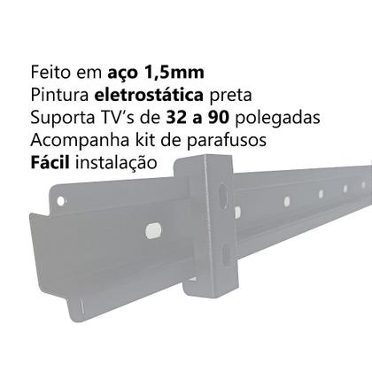 Imagem de Suporte de TV Régua Universal 32" à 90" Parede Painel