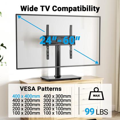 Imagem de Suporte de TV Universal PERLESMITH - Giratório para TVs de 24 a 60" (45kg)
