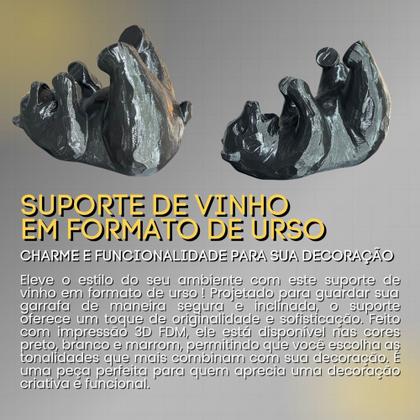 Imagem de Suporte De Vinho Em Forma De Urso