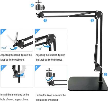 Imagem de Suporte de webcam AceTaken MX Brio para Logitech MX Brio 4K preto