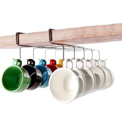 Imagem de Suporte de Xícaras de Encaixe em Aço Inox 28x19cm - D0361 - DOLCE HOME