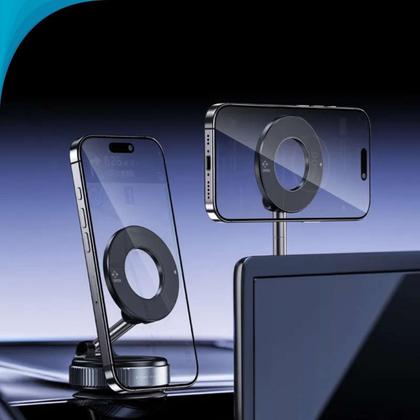 Imagem de Suporte dobrável magnético Seguro Para Motorista De Aplicativos