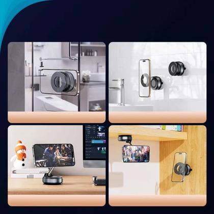 Imagem de Suporte dobrável magnético Seguro Para Motorista De Aplicativos