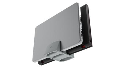 Imagem de Suporte Duplo 2 Notebooks Fechado Laptop Mesa Vertical