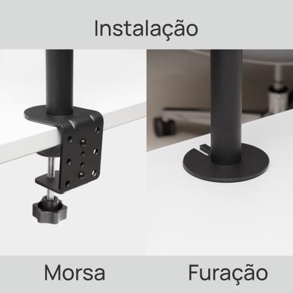 Imagem de Suporte Duplo Articulado De Mesa Monitor E Notebook Mori