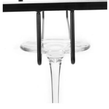 Imagem de Suporte Duplo Copos Organizador De Taças Vinho Armario De Encaixe Porta Copo Gin Cozinha Armario Suspenso