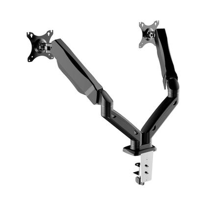 Imagem de Suporte Duplo de Monitor KABUM! essentials + KBM! GAMING SME210, Articulado, Pistão a gás, Monitores de 10 a 32 polegadas - KESME210PT
