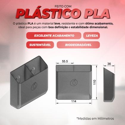 Imagem de Suporte Duplo de Parede para Controle Remoto Tv Ar Condicionado