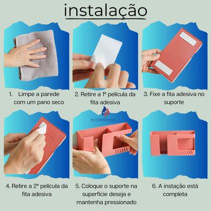 Imagem de Suporte Duplo Multiuso RJC2 de Parede para Controle Remoto