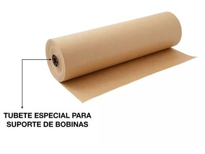 Imagem de Suporte Duplo Rolo Bobina Papel Kraft De 40 60 CM + 2X Bobinas Para Embalagem