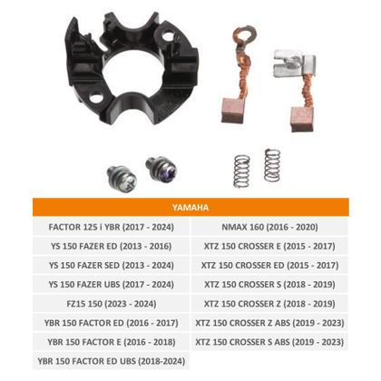 Imagem de Suporte e Escovas Motor Factor Fazer Crosser NMax Magnetron