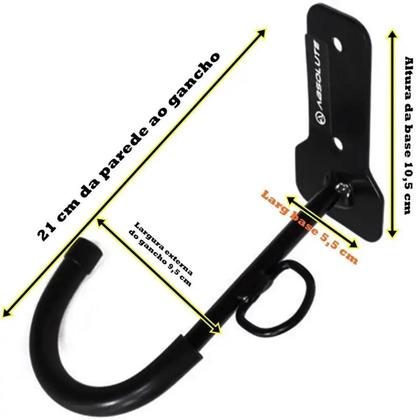 Imagem de Suporte Em Aço Vertical Para Pendurar Bike Gancho De Parede