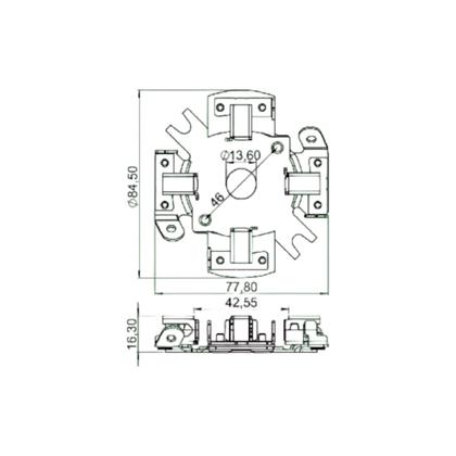 Imagem de Suporte Escova Partida Bosch VW / FIAT / FORD / GM