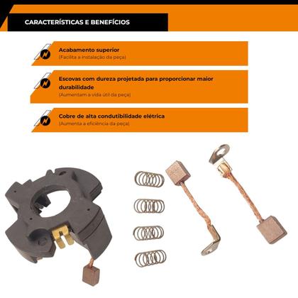 Imagem de Suporte Escovas Motor Partida Suzuki Intruder 125 Magnetron