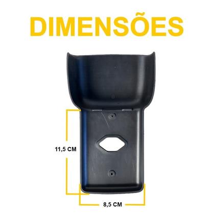 Imagem de Suporte espelho parede preto - 1un