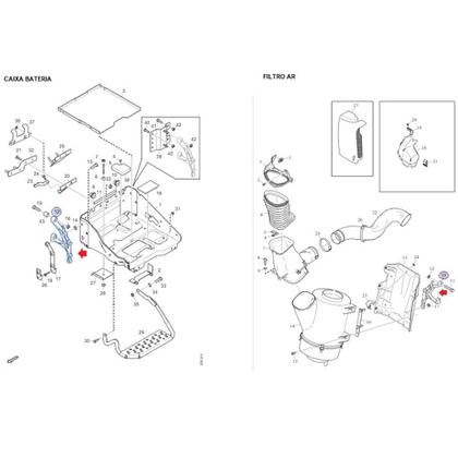 Imagem de Suporte Esquerdo Caixa Bateria Scania R124 Serie 4 1333733