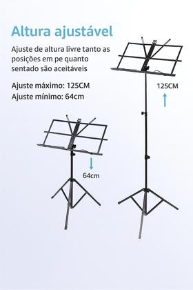 Imagem de Suporte Estante De Partitura Musical Maestro Dobrável Bolsa