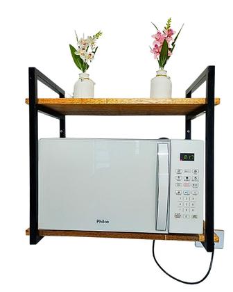 Imagem de Suporte Estilo Industrial Para Microondas