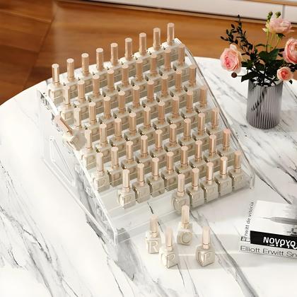 Imagem de Suporte Expositor De Esmaltes Em Acrílico Transparente, Organizador De Cosméticos Multi-camadas Com