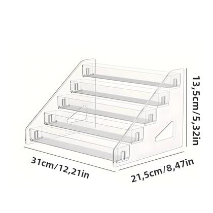 Imagem de Suporte Expositor De Esmaltes Em Acrílico Transparente, Organizador De Cosméticos Multi-camadas Com