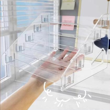 Imagem de Suporte Expositor De Esmaltes Em Acrílico Transparente, Organizador De Cosméticos Multi-camadas Com