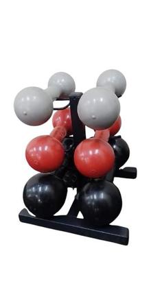 Imagem de Suporte Expositor para Halteres 6 Espaços Até 60 Kg Academia