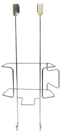 Imagem de Suporte Ferro de Passar Porta Tabua de Passar Cromado Organizador sem Furo