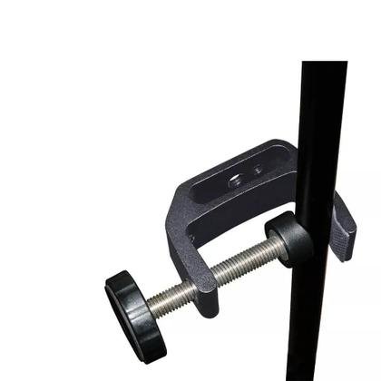 Imagem de Suporte Fixação em Mesas e Barras até 4,6cm com Encaixe 1/4 e 3/8 Polegadas