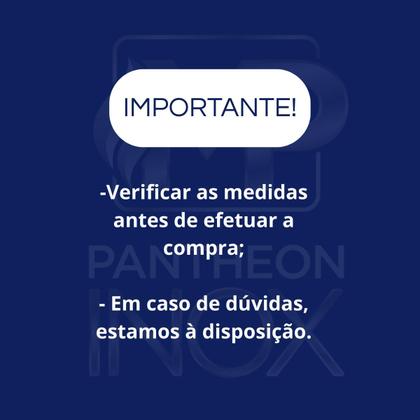 Imagem de Suporte Fixo de Bancada Churrasqueira Gourmet Aço Inox Pantheon