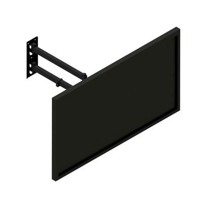 Imagem de Suporte fixo de parede articulado para tv 10 a 55 polegada parede 3 movimentos triarticulado com inclinação  longo