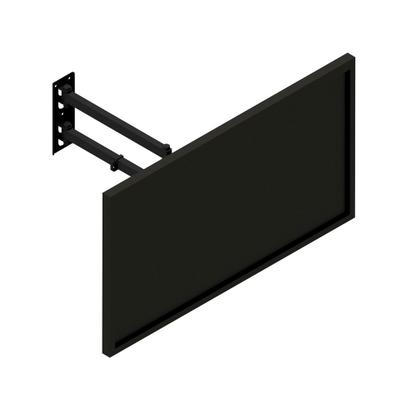 Imagem de Suporte fixo de parede articulado para tv 10 a 55 polegada parede 3 movimentos triarticulado com inclinação  longo