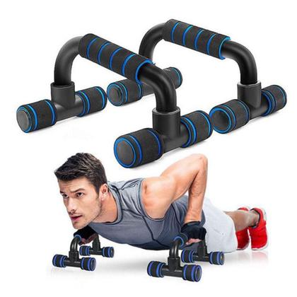 Imagem de Suporte fixo flexao braço barra fixa apoio treino abdomen triceps ombro de chao academia em casa exercício push up