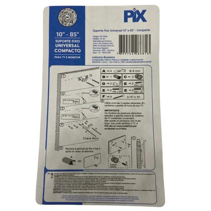Imagem de Suporte Fixo Para Smart Tv TCL 32 33 34 35 Polegadas
