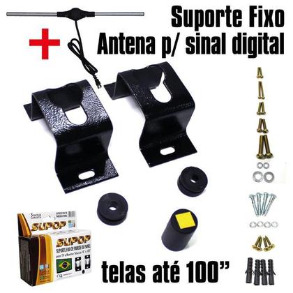 Imagem de Suporte Fixo para Telas de 10 a 100 pol com Antena Interna Digital