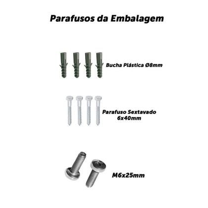 Imagem de Suporte Fixo Universal 10" a 100" Polegadas - Forceline