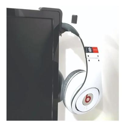 Imagem de Suporte Fone De Ouvido Headset Headphone No Monitor Lcd Led
