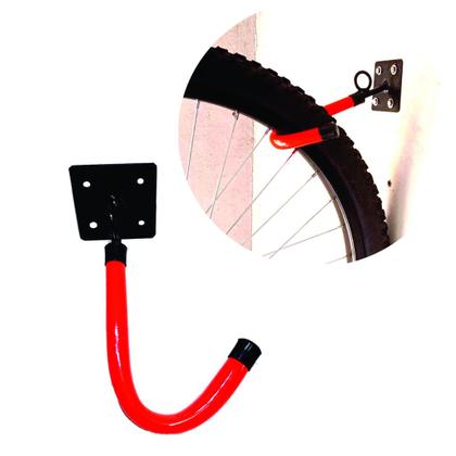 Imagem de Suporte Gancho de Bicicleta Parede Vertical - Cor Laranja