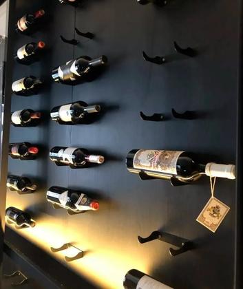 Imagem de Suporte Garrafa Vinho De Parede Painel Adega Vertical 20Un