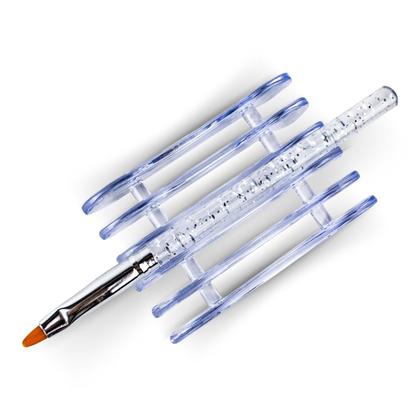 Imagem de Suporte Grade Apoiador Pincel Manicure Make 5 Divisórias