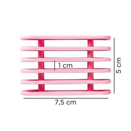 Imagem de Suporte Grade Apoiador Pincel Manicure Make 5 Divisórias