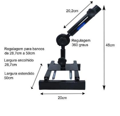 Imagem de Suporte Guarda Sol E Vara Banco De Canoa Barco Reforçado