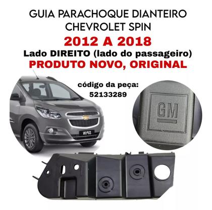 Imagem de Suporte Guia Parachoque Dianteiro Chevrolet Spin 2012 2013 2014 2015 2016 2017 2018 Lado Direito Original