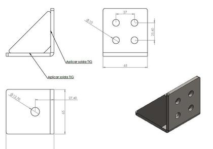 Imagem de Suporte Inferior Carroceria Jeep Willys - Aço Pintado - 3/16