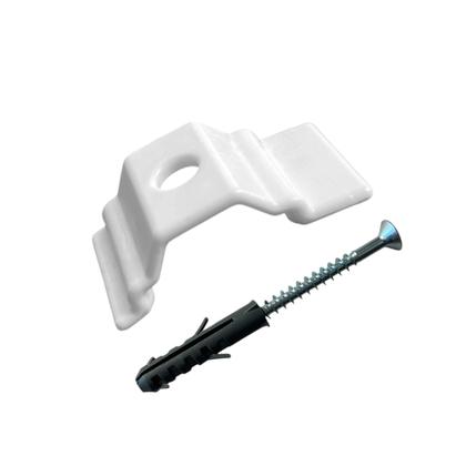 Imagem de Suporte Inove Trilho Suiço Simples Instalação Parede Cortina Wave Kit com 1.2.3.4.5.6 Un