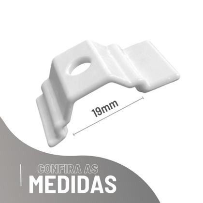 Imagem de Suporte Inove Trilho Suiço Simples Instalação Parede Cortina Wave Kit com 1.2.3.4.5.6 Un