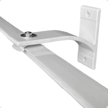 Imagem de Suporte Inove Trilho Suiço Simples Instalação Parede Cortina Wave Kit com 1.2.3.4.5.6 Un